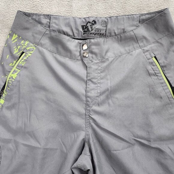 Royal Racing Cruiser Shorts Womens Size Medium Grey Black Zippers - Picture 2 of 16